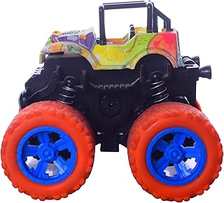 لعبة سيارة بعجلات كبيرة لعمر 3 سنوات فما فوق - متعددة الألوان Af2