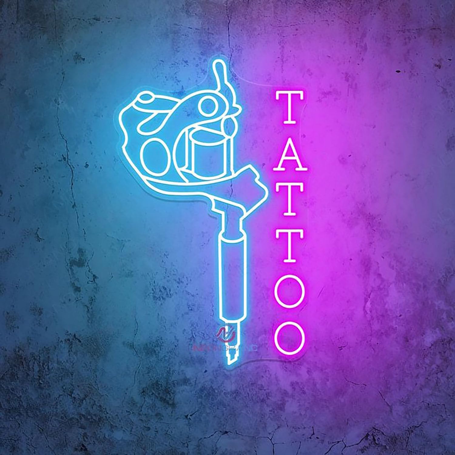 Tattoo LED Neon Sign for Wall Decor USB Adjustable Brightness Living Room Bars Pub Club Gatherings Art Wall Decor