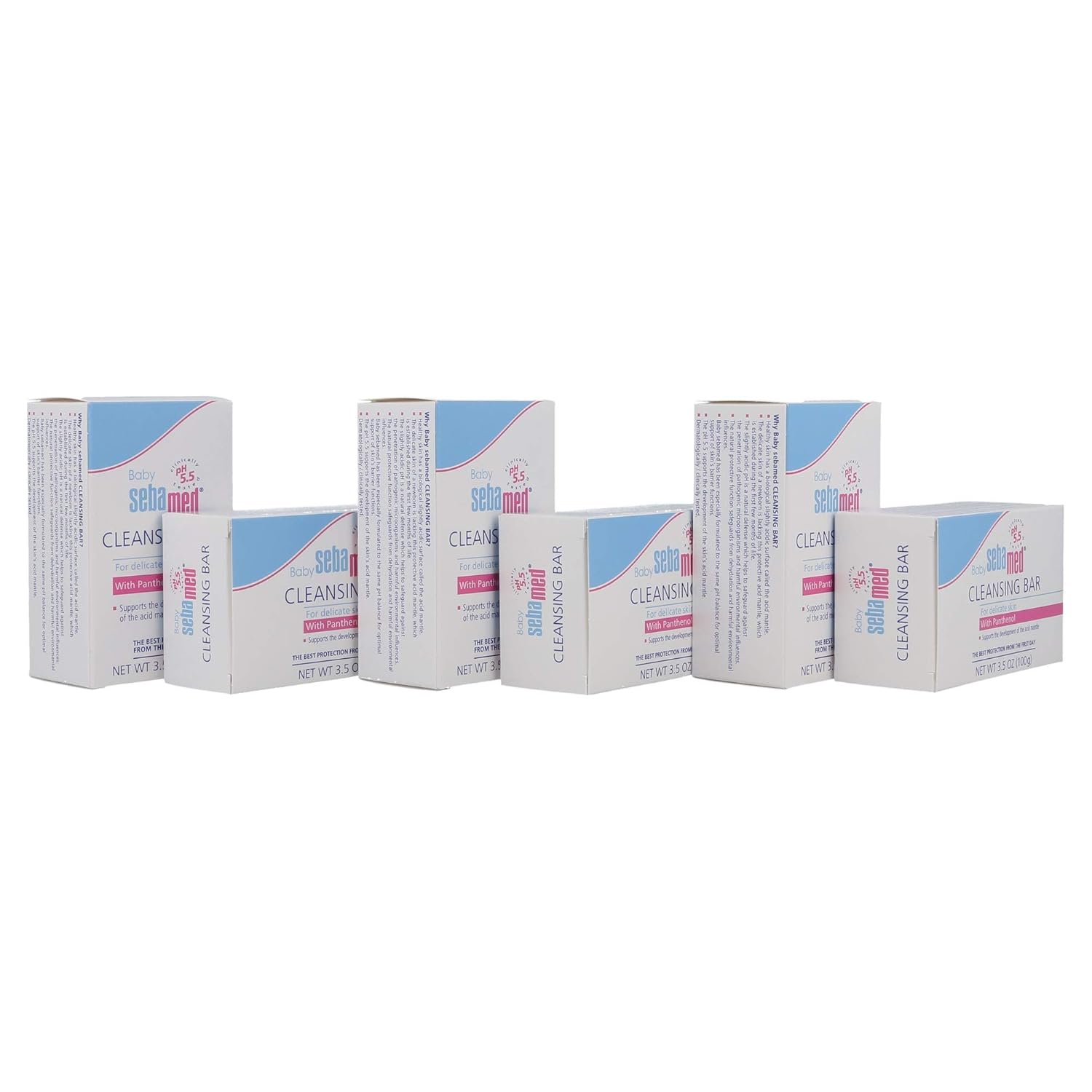 Sebamed Baby Cleansing Bar, 3.5-Ounce Boxes (Pack of 6) : Baby