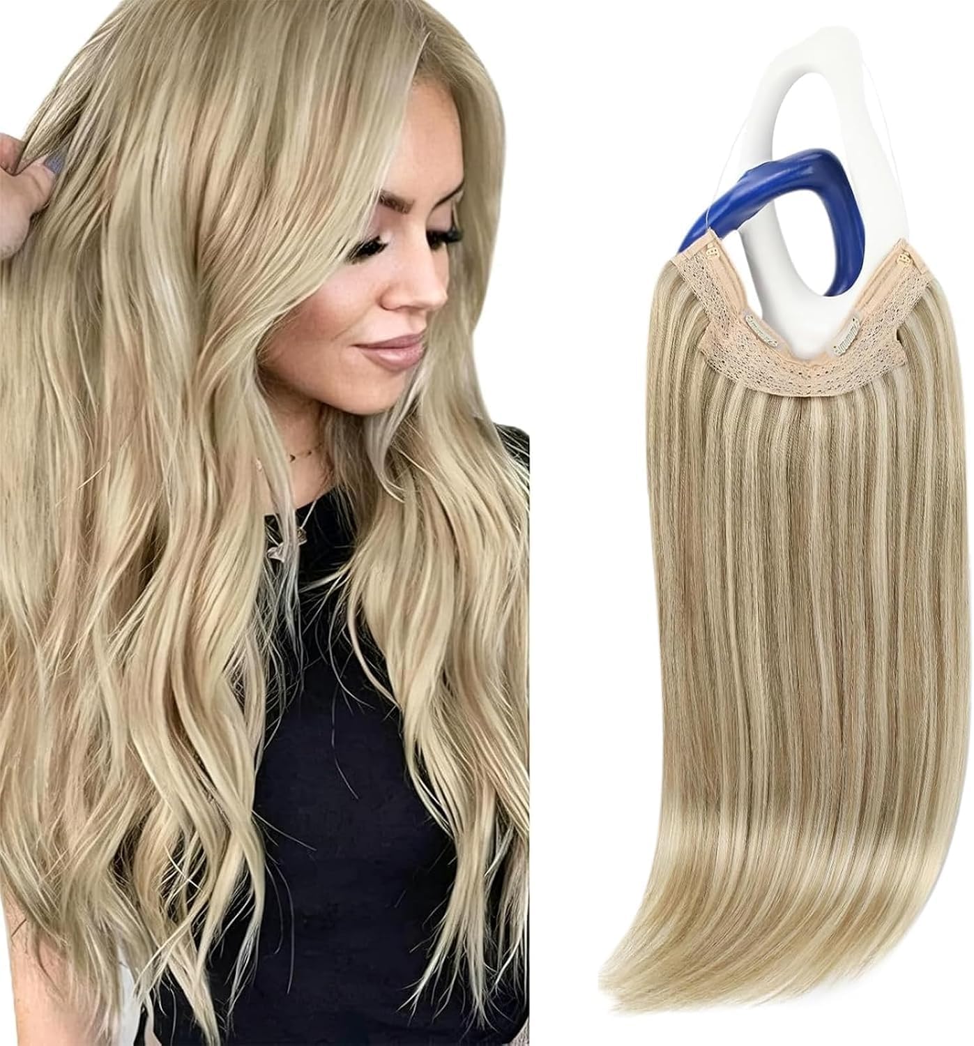 Sunny Hair Wire Hair Extensions Real Human Hair Adjustable Line Hairpiece