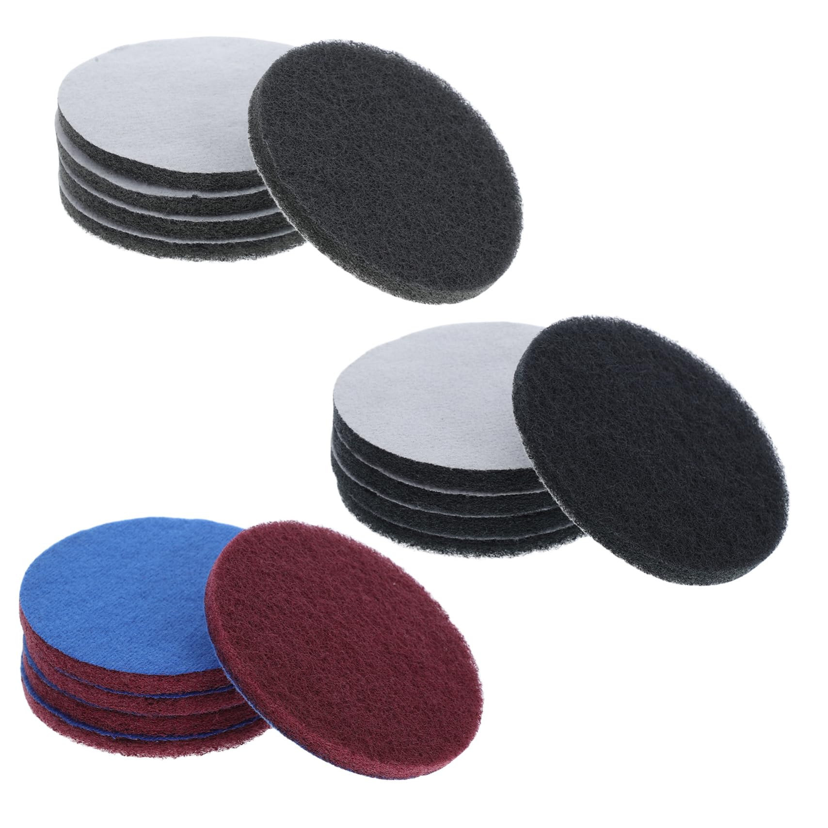 Mikikit 15Pcs Heavy Duty Electric Cleaning Brush Non Scratch Scouring Pads for Deep Cleaning Versatile Reusable Scrubber for Kitchen Tile