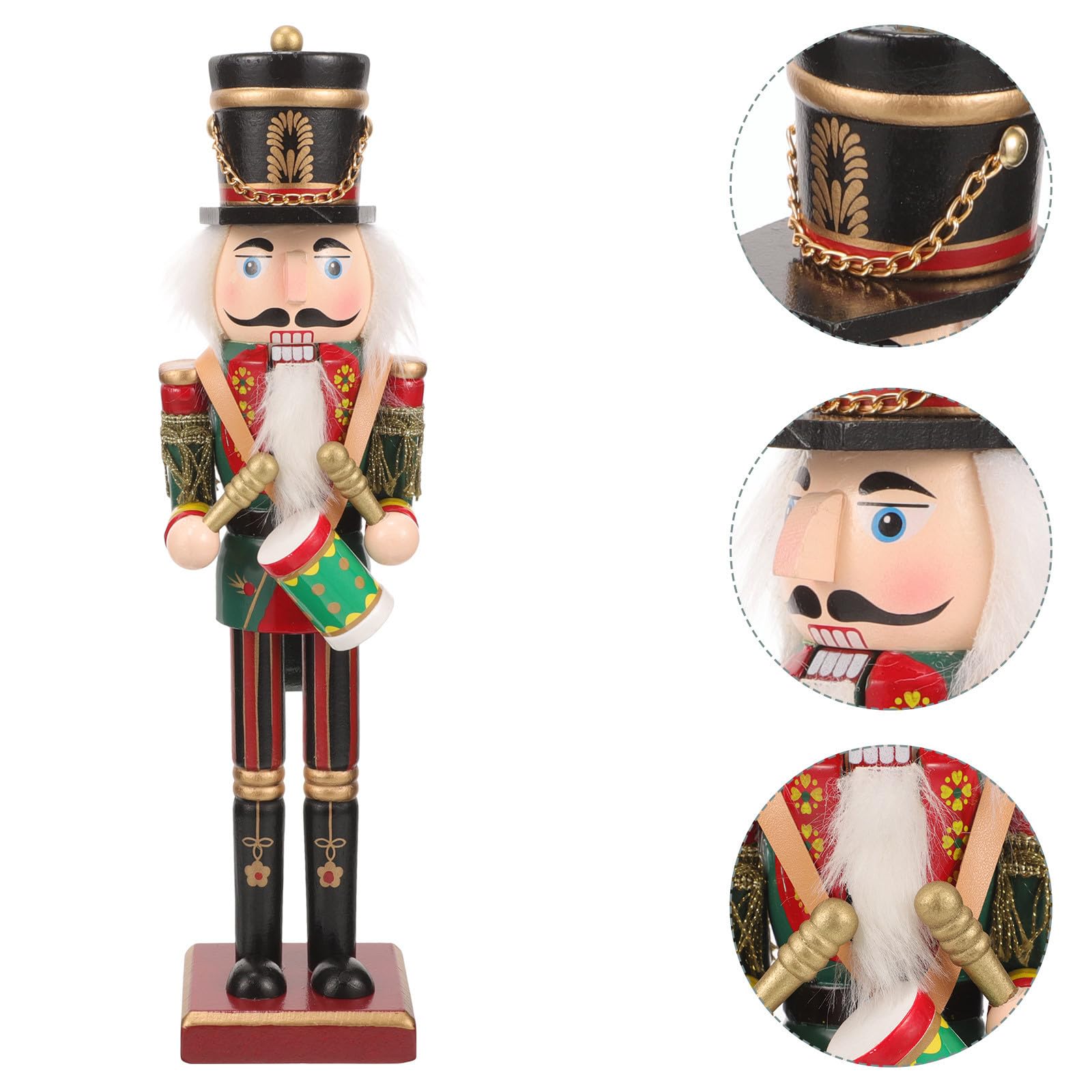 MAGICLULU in Legno Decorazione Natalizia Classica Finitura Artigianale Eccellente, Ornamento da Tavolo per Natale e Festa a Tema Stili multipli