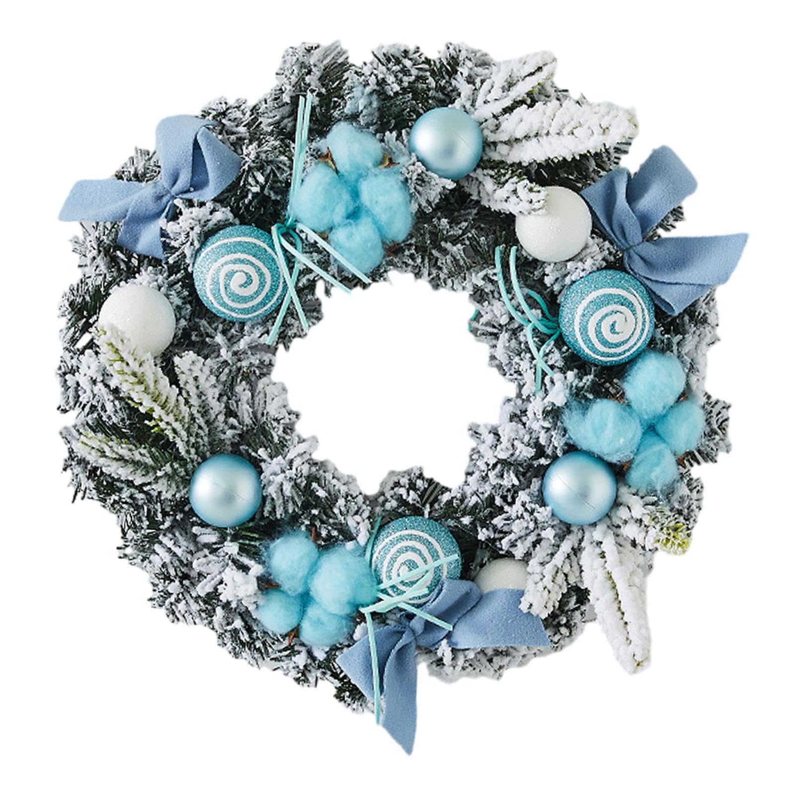 Yixannx Green Relaxing Atmosphere Holiday Garland Handcrafted Christmas Wreath For Home Window Faux Christmas Wreath Adds Festive Atmosphere To Home Winter Holiday