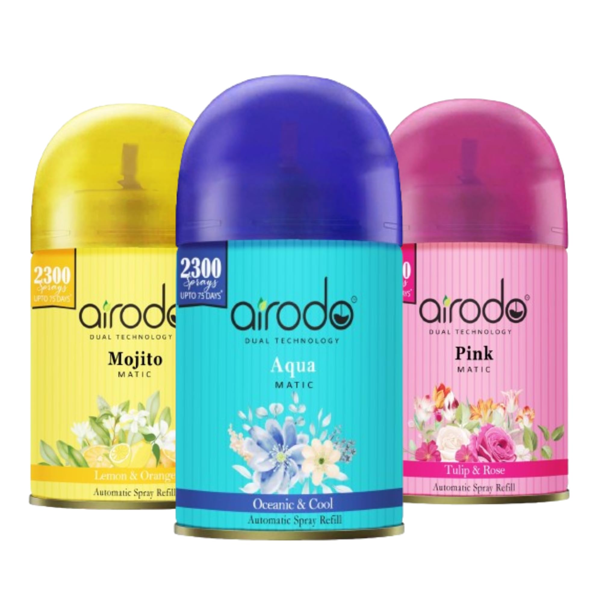 Airodo Automatic Room Fresheners Refill Air Matic Boost Home Fragrance with 2300 Sprays Each Bottle Aqua Pink Pack of 3 (B0D9TFZTBQ) Amazon Price History, Amazon Price Tracker
