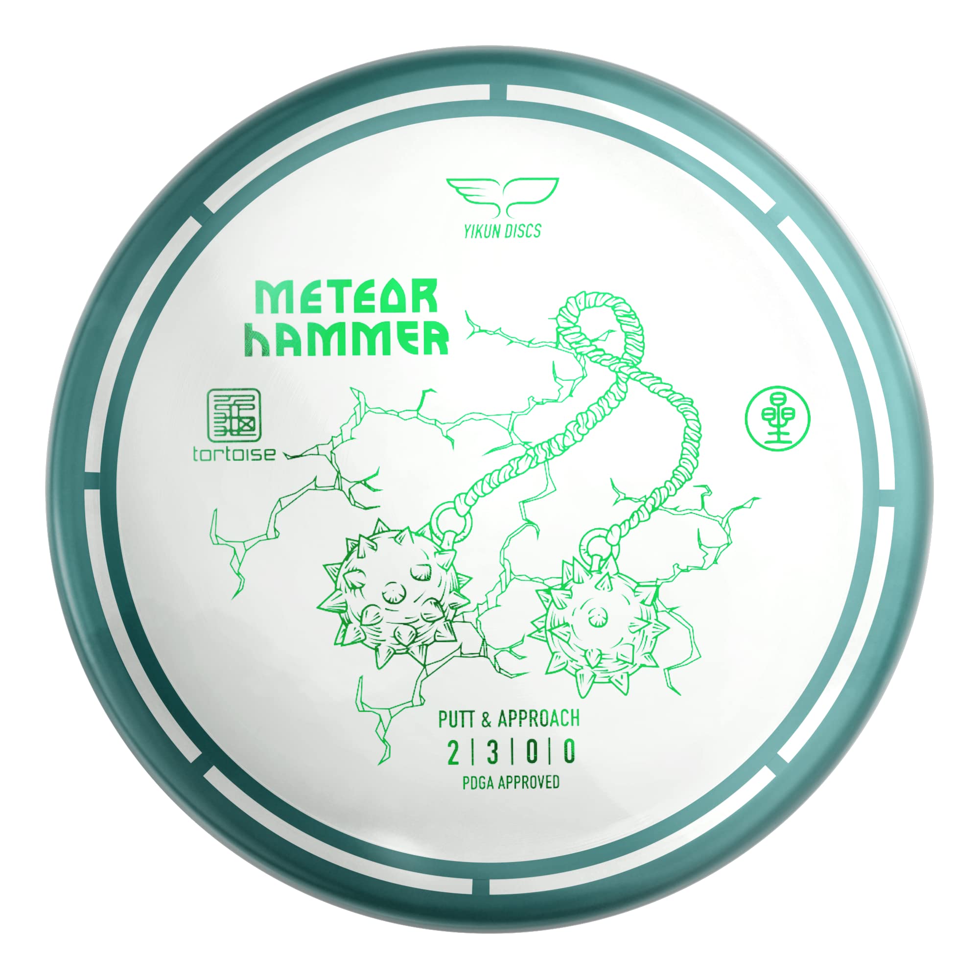 Yikun Disc Golf Putter Meteor Grn