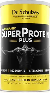 Dr. Schulze's SuperProtein Plus - Plant-Based Protein Powder - Vegan & Gluten-Free - 19 oz