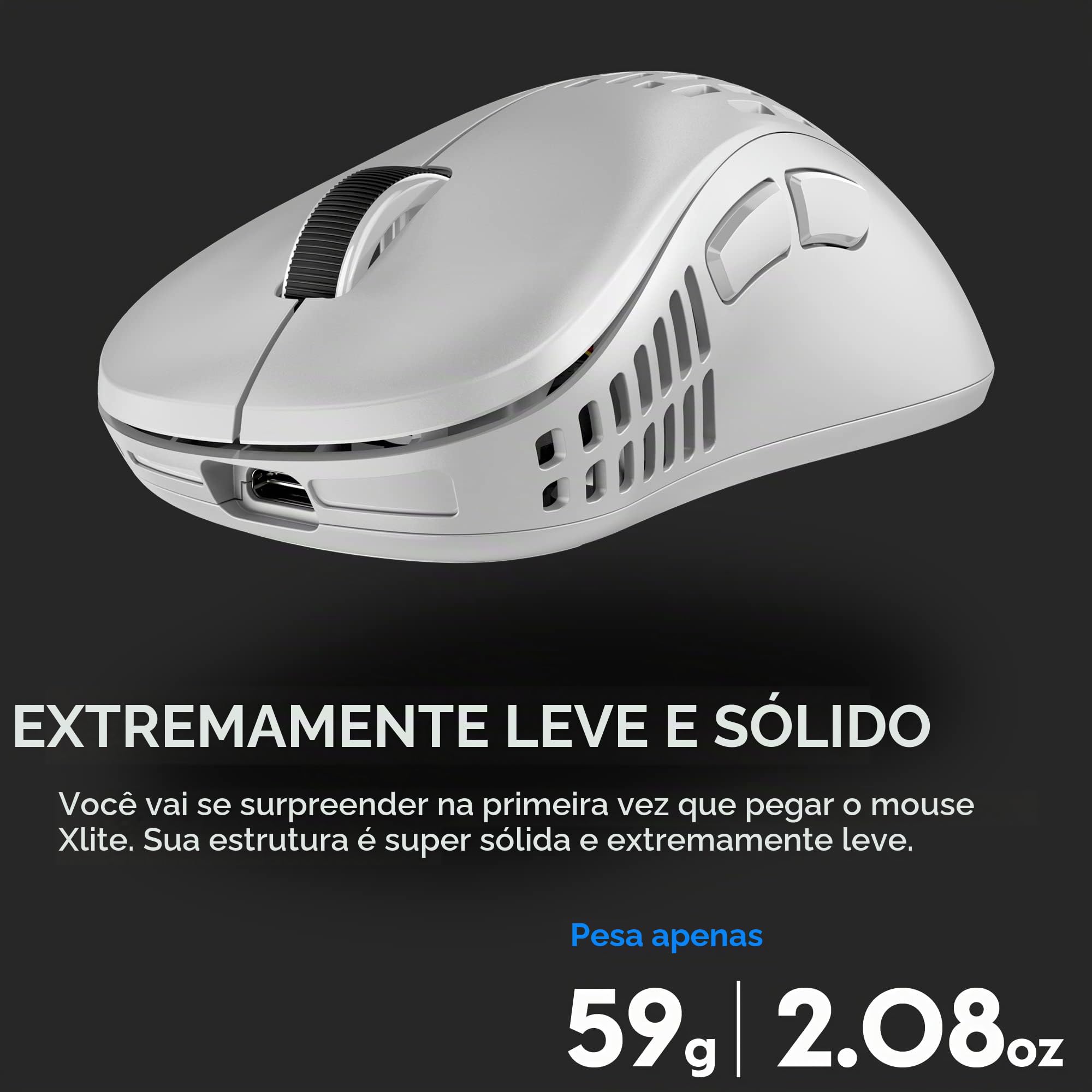 Pulsar Gaming Gears - Mouse sem fio para jogos Xlite V2, ultraleve