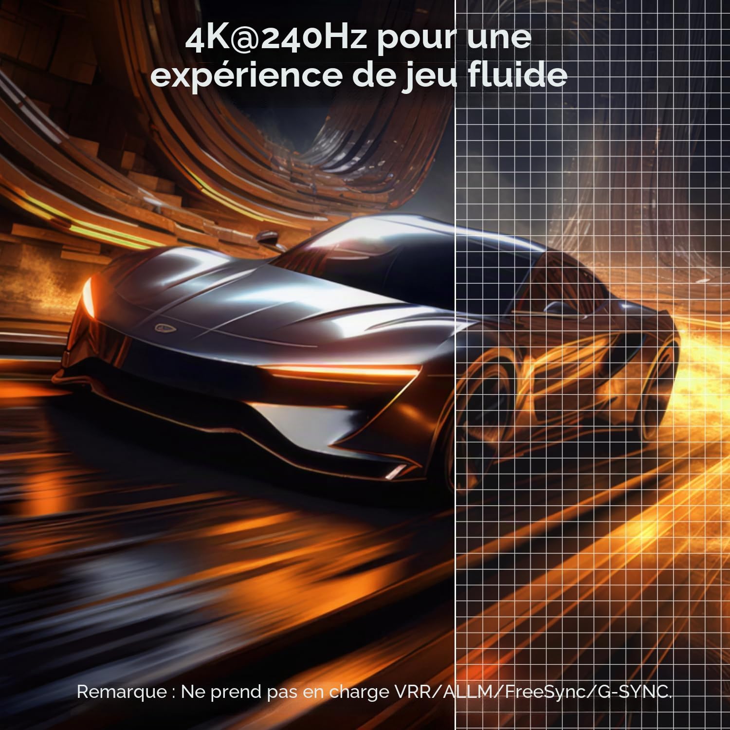 BENFEI Adaptateur DisplayPort 1.4 vers HDMI 2.1 8K@60Hz/4K@240Hz/1080P@480Hz, Conversion unidirectionnelle, Convertisseur Aluminium pour Moniteur de Jeu, téléviseur, AMD, NVIDIA