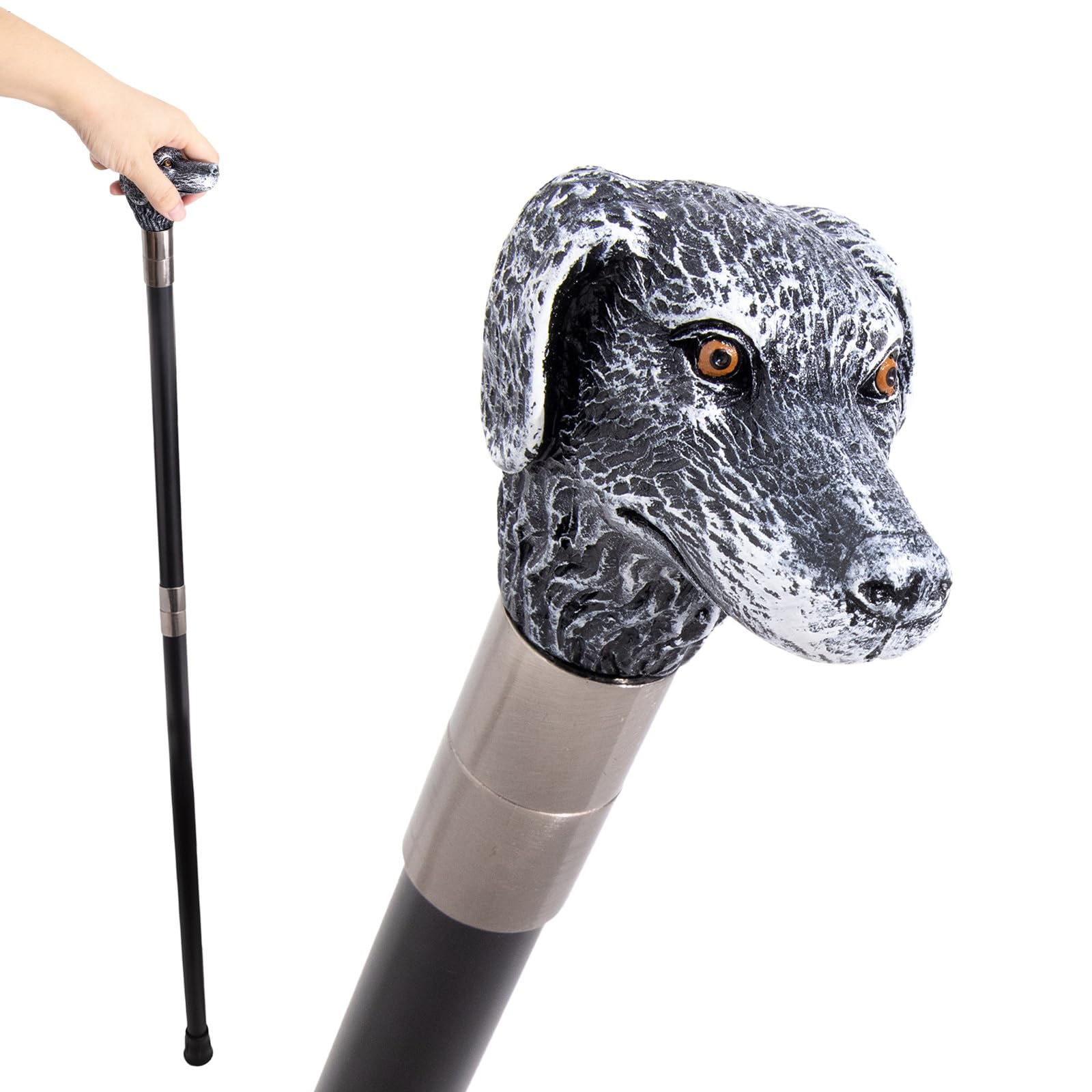 Kostüm-Spazierstock, Zepter Mit Hundekopf für Damen und Herren