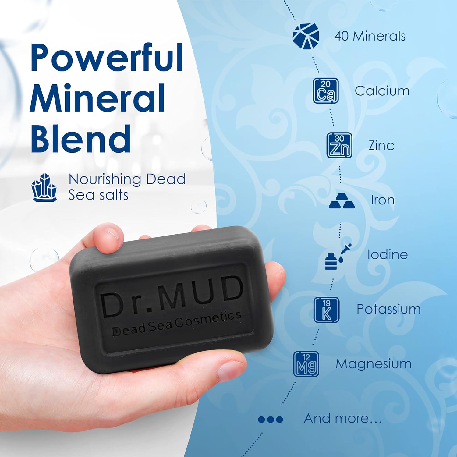 Dead Sea Mud Soap, Pack Of 3 - 3.5 oz Each by Dr. Mud : Beauty & Personal Care