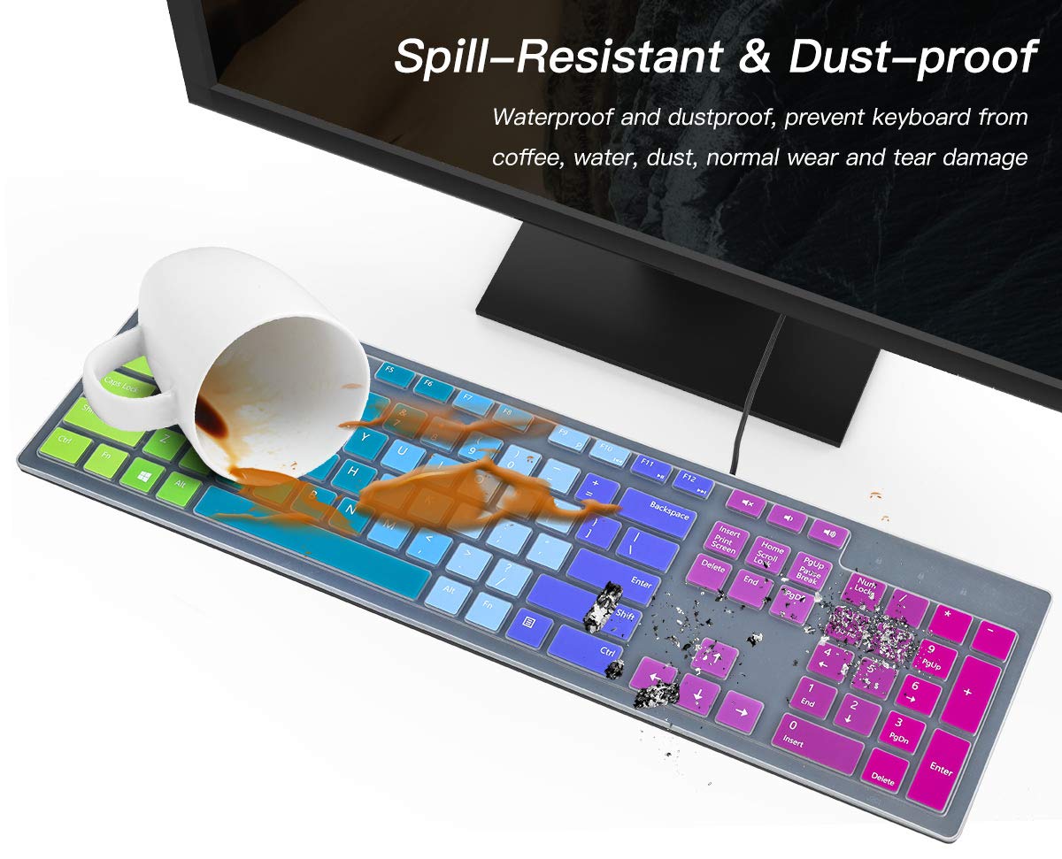 Amazon.com: Colorful Keyboard Cover for Dell KM636 Wireless