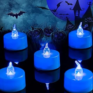 LANKER 24 Pack LED Tea Lights Candles – Flickering Flameless Tealight Candle – Long Lasting Battery Operated Fake Candles...