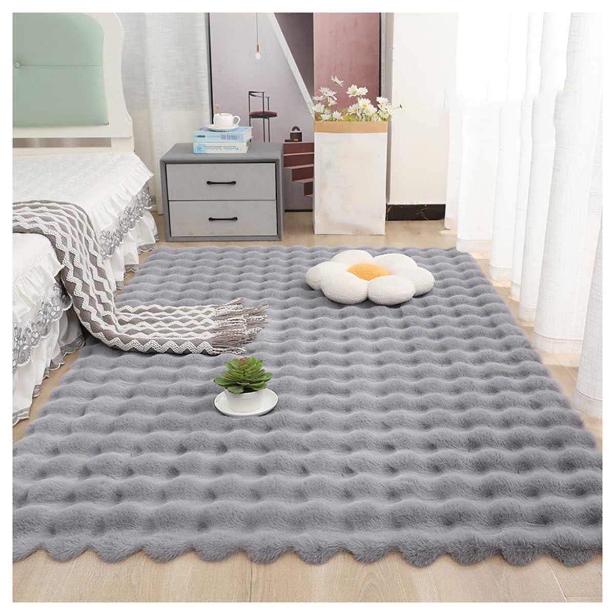 Tapis en fausse fourrure de qualité supérieure pour une décoration d'intérieur haut de gamme