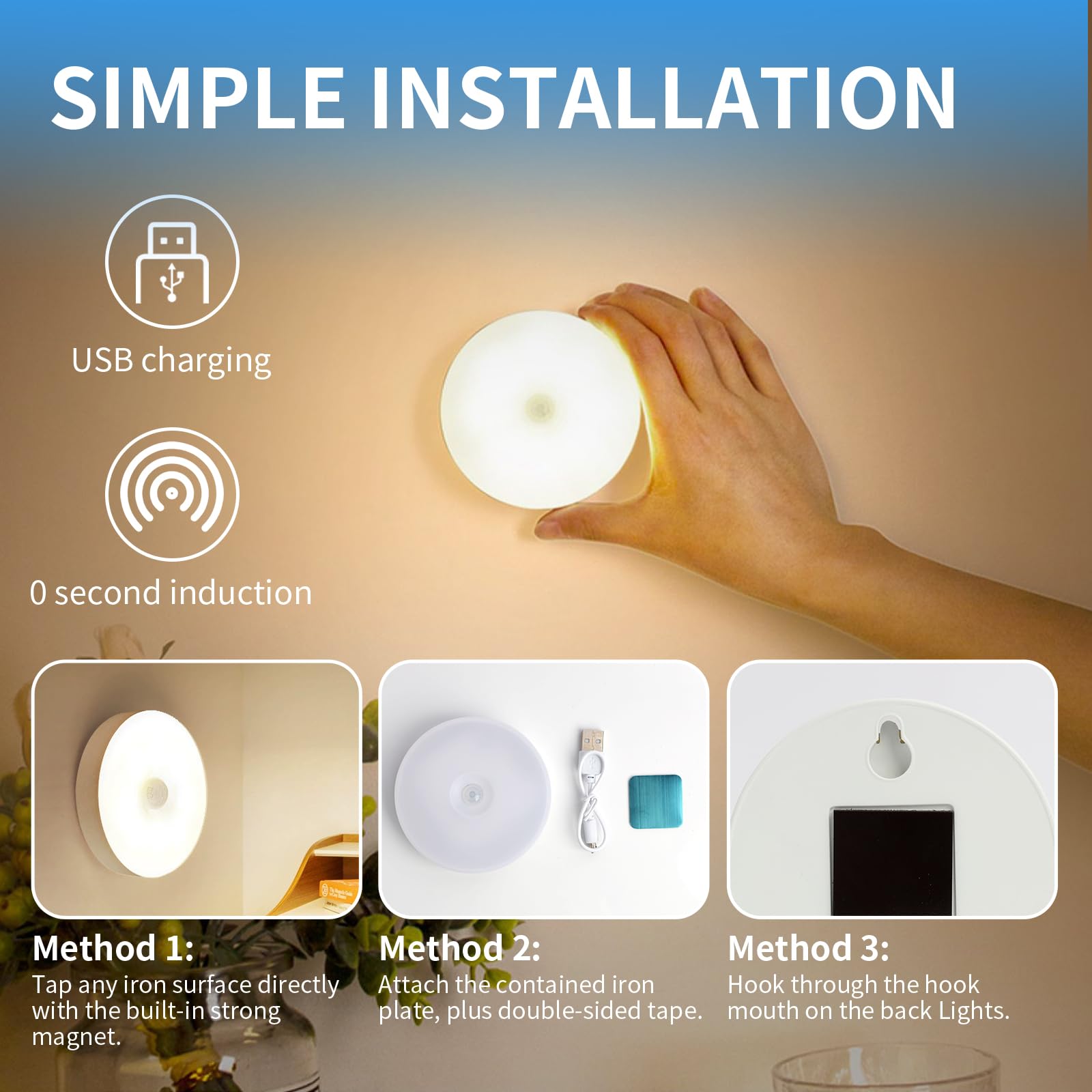 witeup Motion Sensor Lights Indoor - Image 4