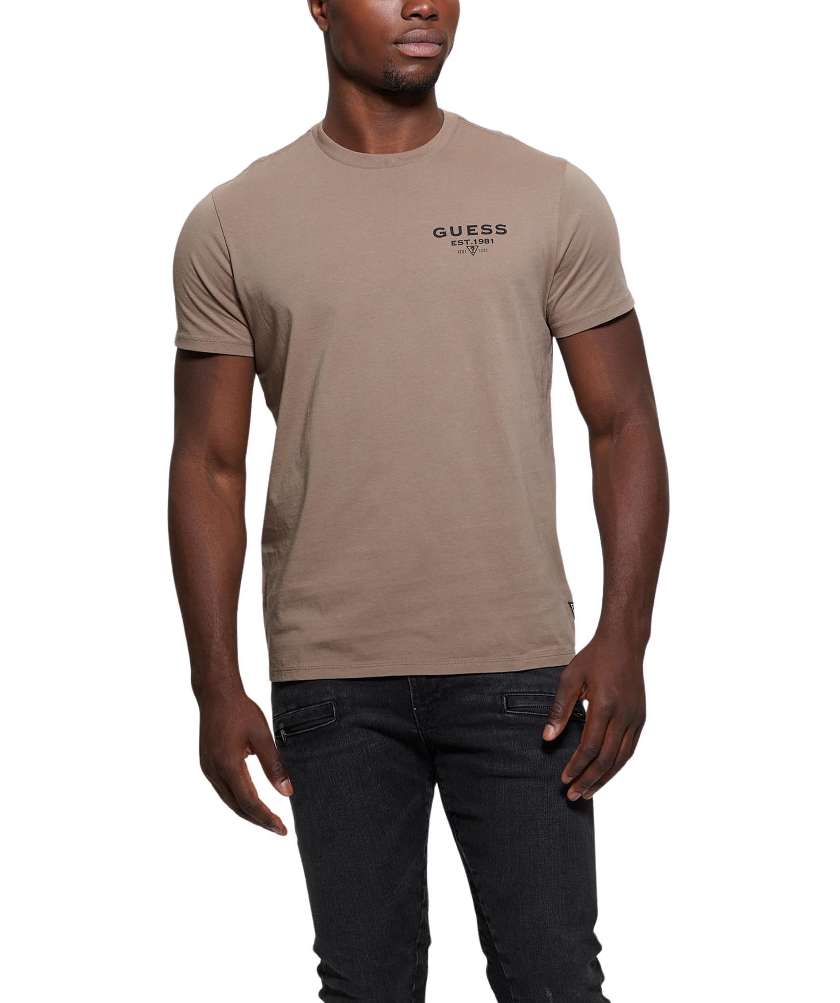 GUESS T-shirt z krótkim rękawem z klasycznym logo GUESS Mężczyźni Short Sleeve Classic Guess Logo Tee