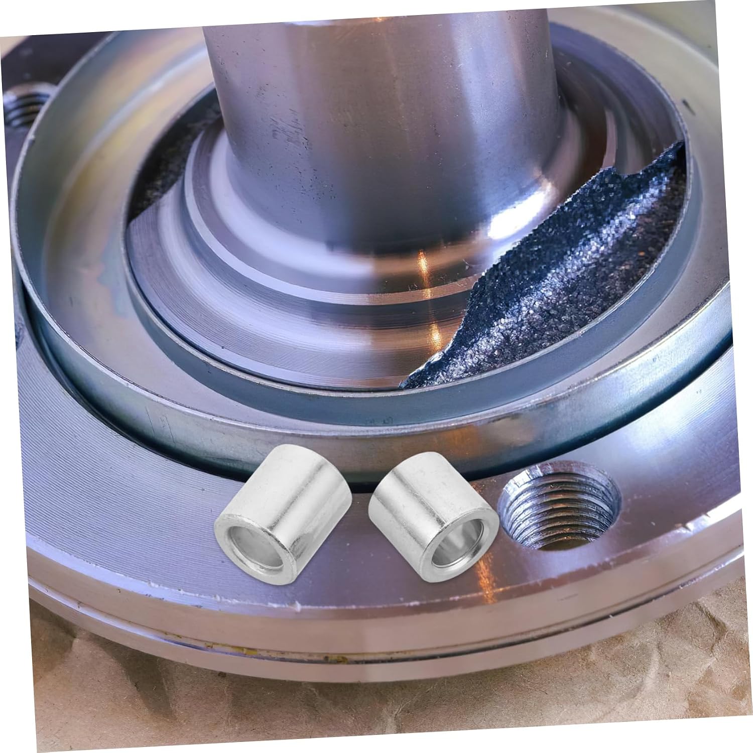 2pcs ATV Wheel Hub Bearing Spacers for and Scooter Metal Construction for Improved Efficiency Easy Installation Compatible Axles