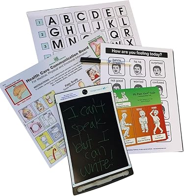 Say it with Symbols Deluxe Communication Kit Gives Nonspeaking Patients a Say in Their Care in Hospital, ICU, Rehab, Nursing Home, Home Care, Hospice