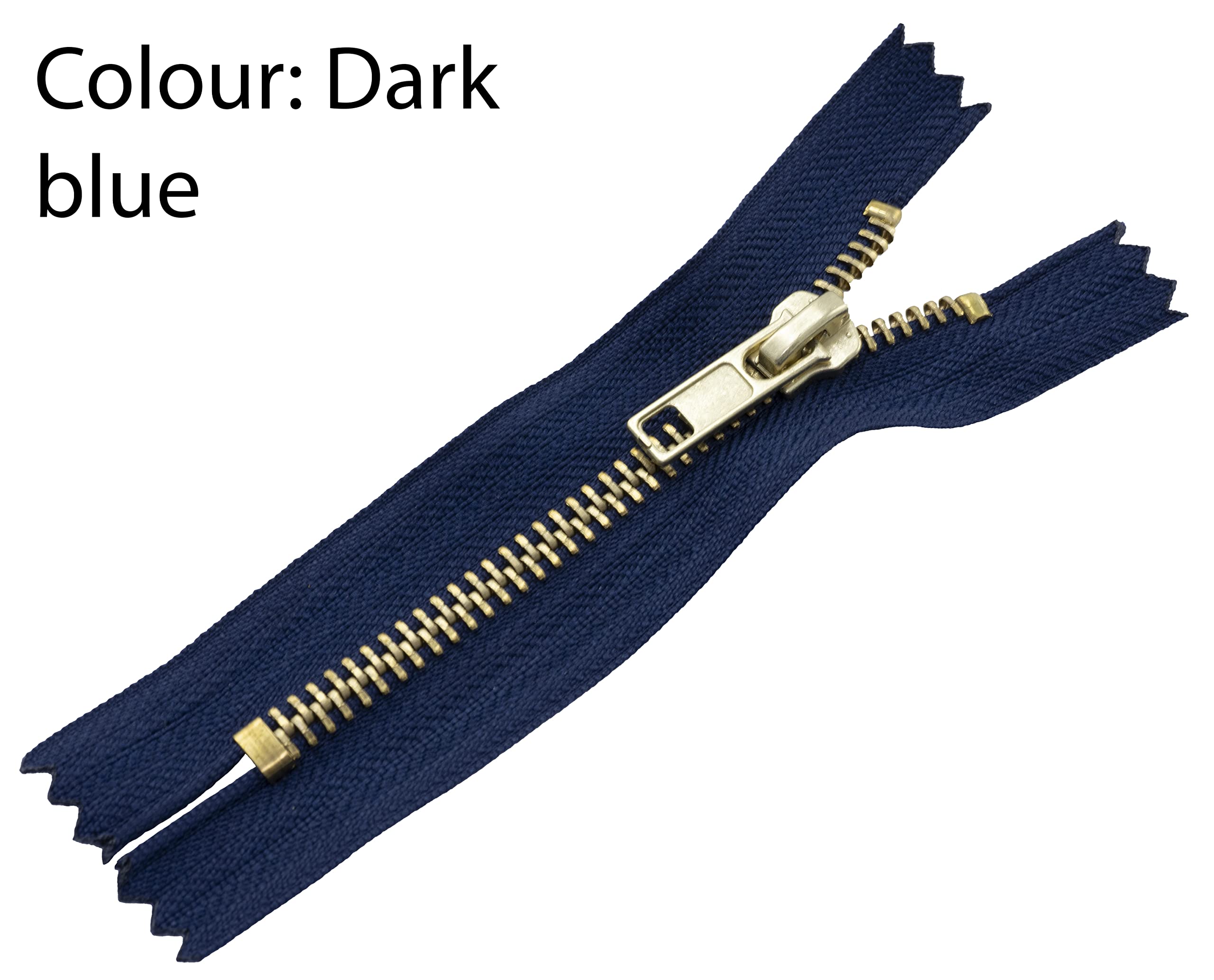 Set 2 Cerniere Non Separabili 10 Cm In Metallo Blu Scuro - Per Borse E Abbigliamento - Foto 13