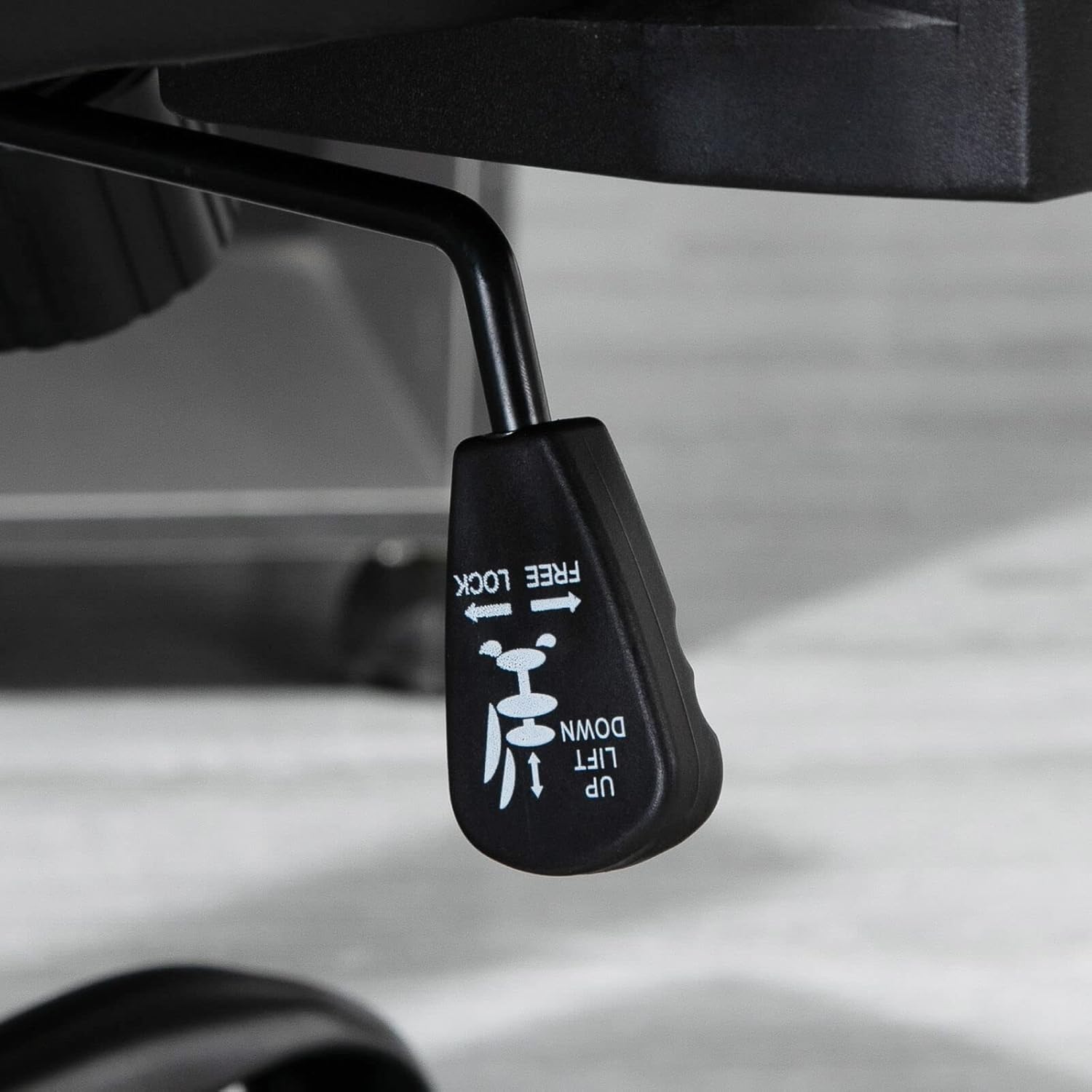 Office Chair Ergonomic Computer Desk Chair with Moveable Height and Metal Wheels Black Desk Chair Gaming Chair