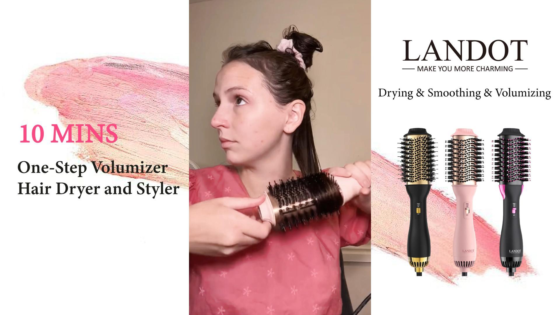 Amazon.com : One-Step Hot Hair Blow Dryer Brush, Easy Salon-Style
