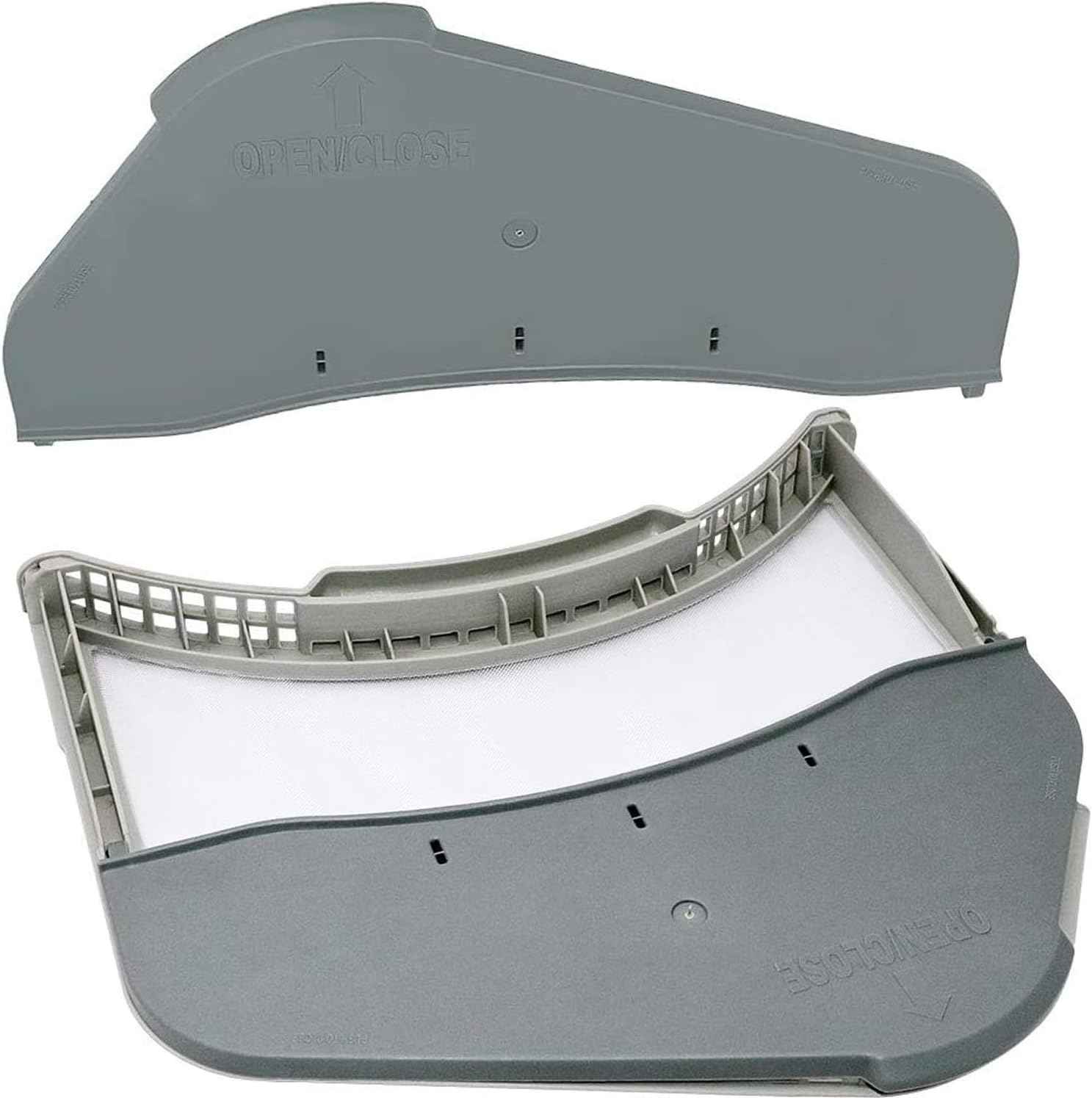 Romalon DC97-16013A Lint Filter For Dryer Lint Filter Case Assembly With DC61-02610A Lint Trap Filter Flap Replacement For Sam-sung Dryer Replaces 2069511 AP4578784