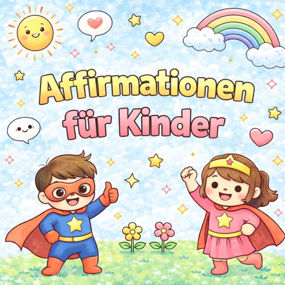 Affirmationen für Kinder - Ausmalbuch: Positive Sprüche zum Ausmalen für mehr Selbstvertrauen, Selbstliebe und emotionale Stärke | Pädagogisch wertvoll | Geschenkidee für Kinder ab 3 Jahren