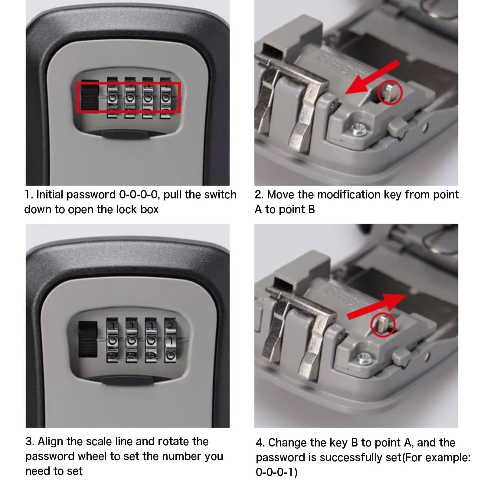 Strehknewen Schlüsselbox - Wetterfeste Code-Box Für Schlüssel & Karten