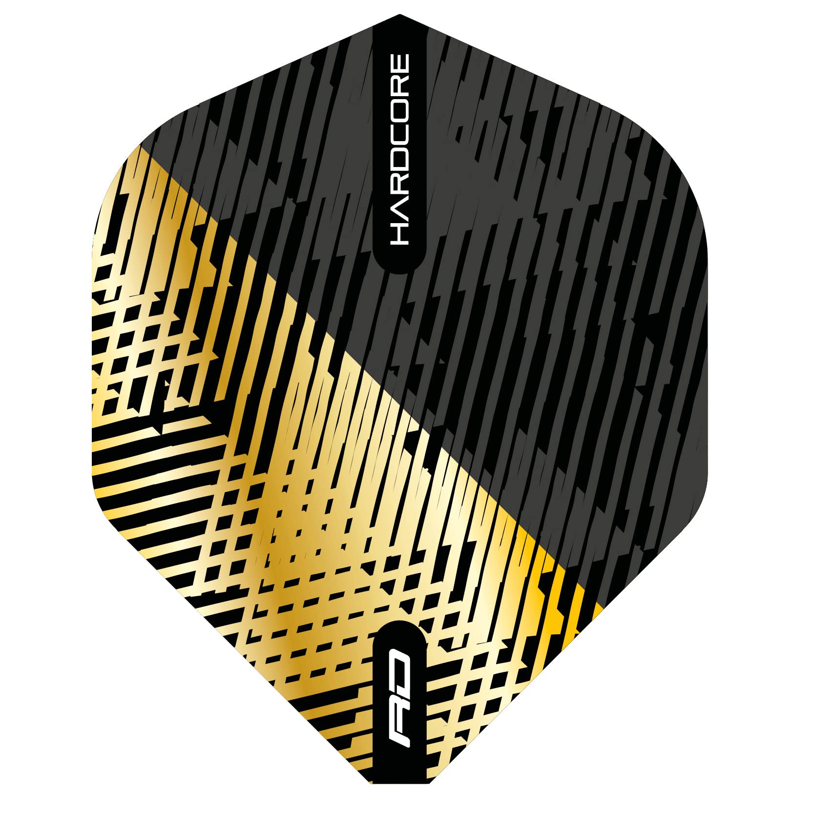 RED DRAGON Hardcore Premium Gold & Black Fleck lotki – 3 zestawy w opakowaniu (łącznie 9 lotów w rzutkach)