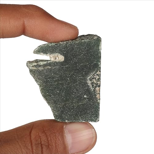 Miniatura 4 de GEMHUB Cristal curativo de jade verde crudo natural para múltiples usos, 194.5 CT., M, Gema, jade verde birmano