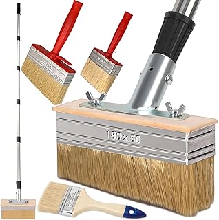 Deck Stain Brush with Long Handle 7 Inch Deck Stain Applicator with 59IN Extension