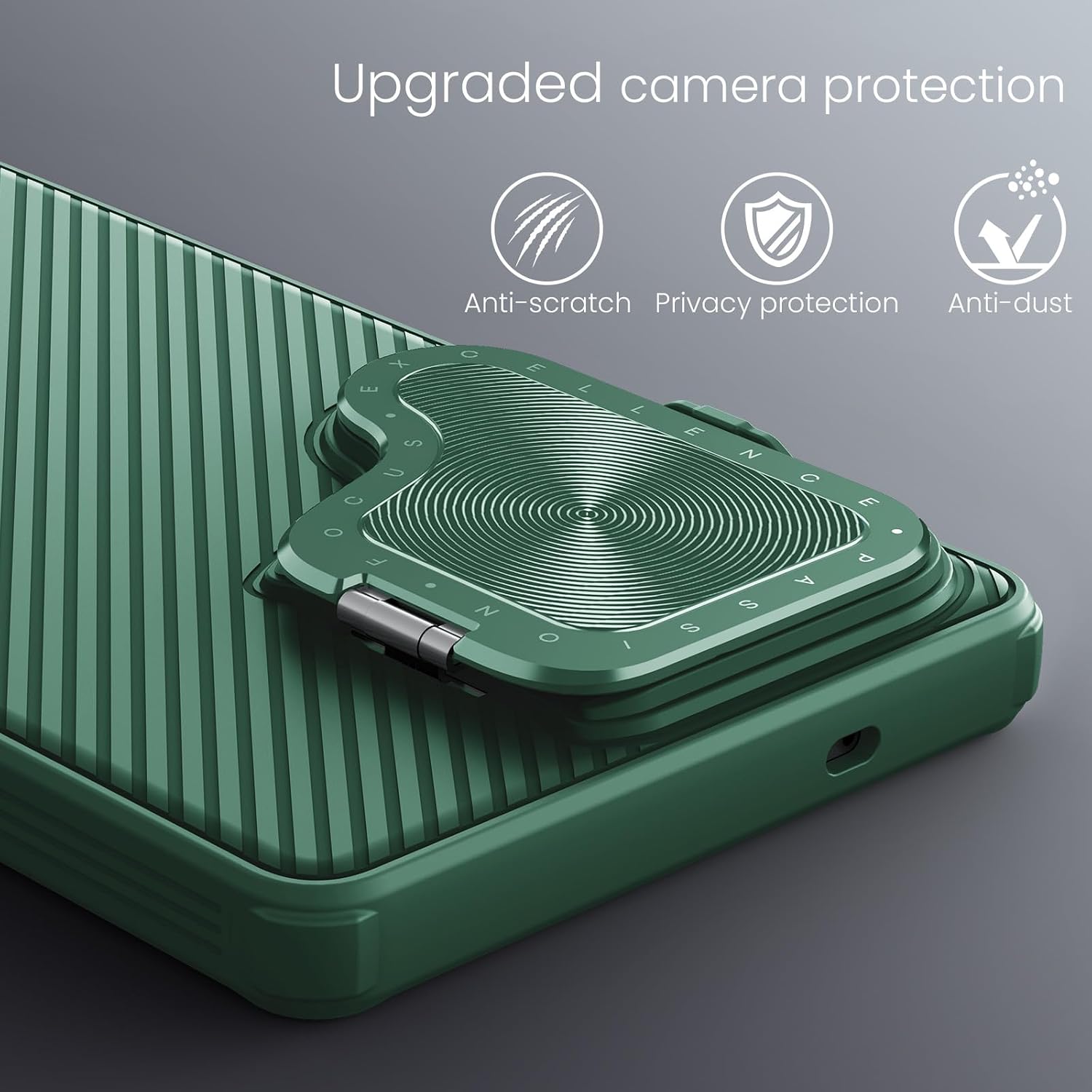 Nillkin for Samsung Galaxy S25 Ultra Case with Camera Cover, [Compatible with MagSafe] [Adjustable Metal Kickstand] Shockproof Slim for Galaxy S25 Ultra Magnetic Case(2025), Green