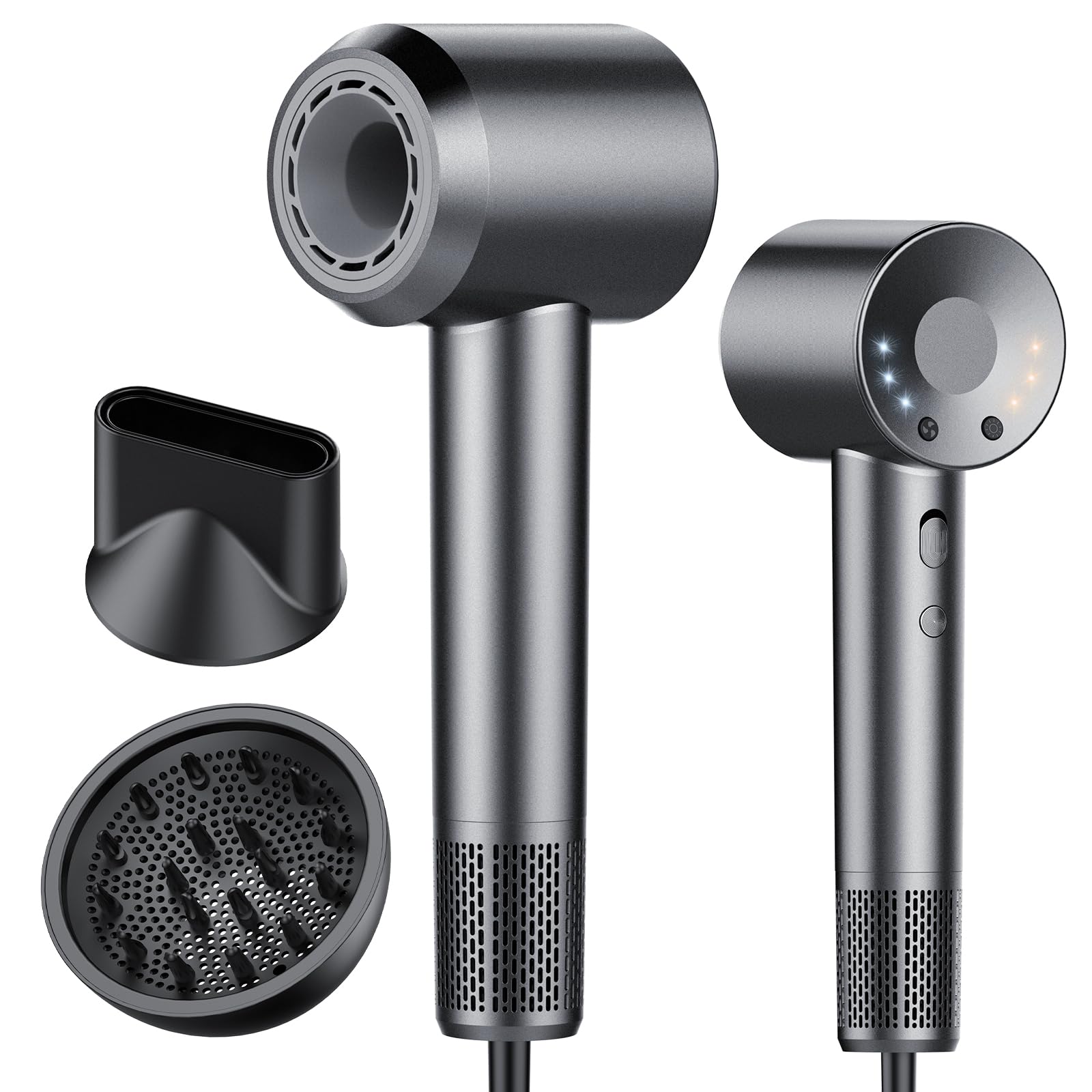 Hair Dryer 150000 RPM Professional High Speed Ionic Blow Dryer 400 Million Negative Ions