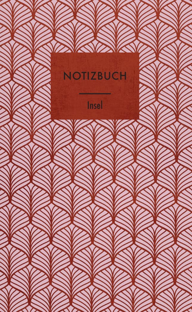 Insel Verlag Notizbuch »Art Déco Rostrot«: Hardcover, B6, Blanko, 160 Seiten