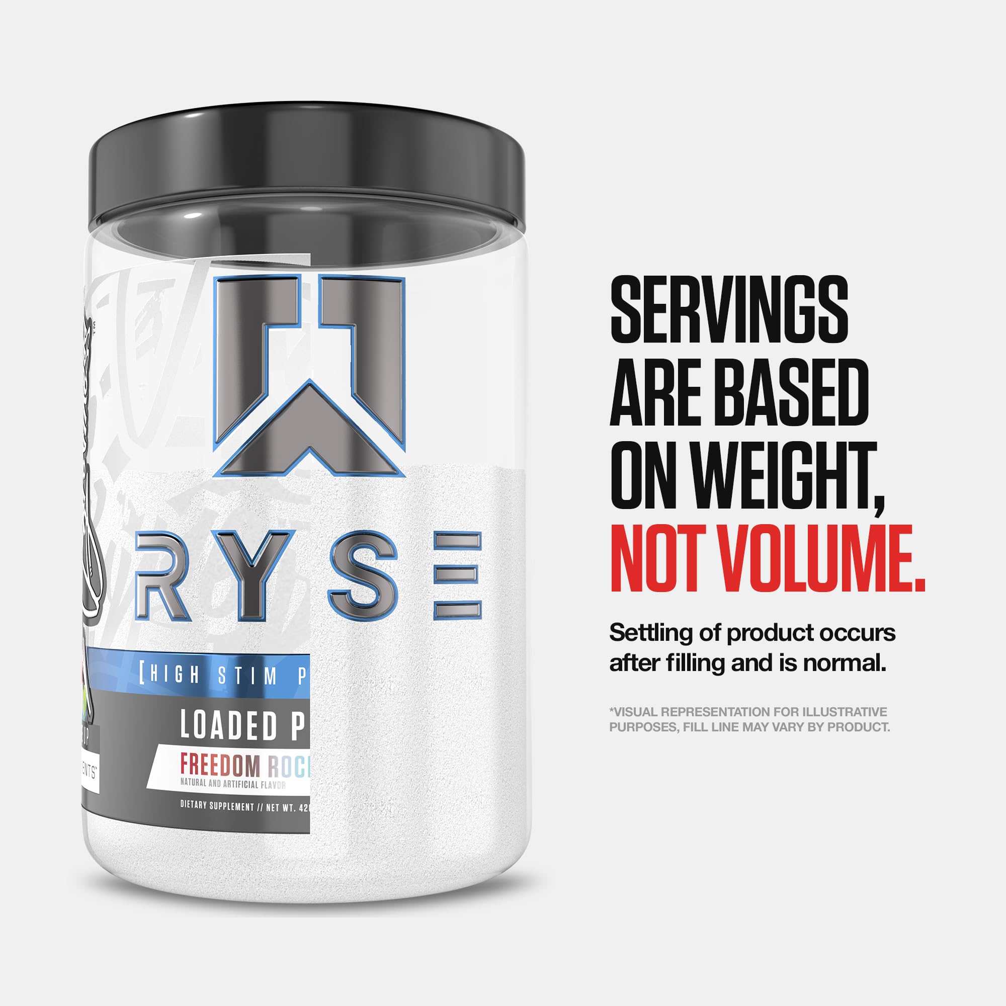 RYSE Loaded Pre Workout Powder - Ring Pop Cherry - Daily Pre-Workout for Men & Women with 325mg Caffeine, Beta Alanine, and Citrulline for Pump, Focus, and Energy - 30 Servings — Amazon image 8