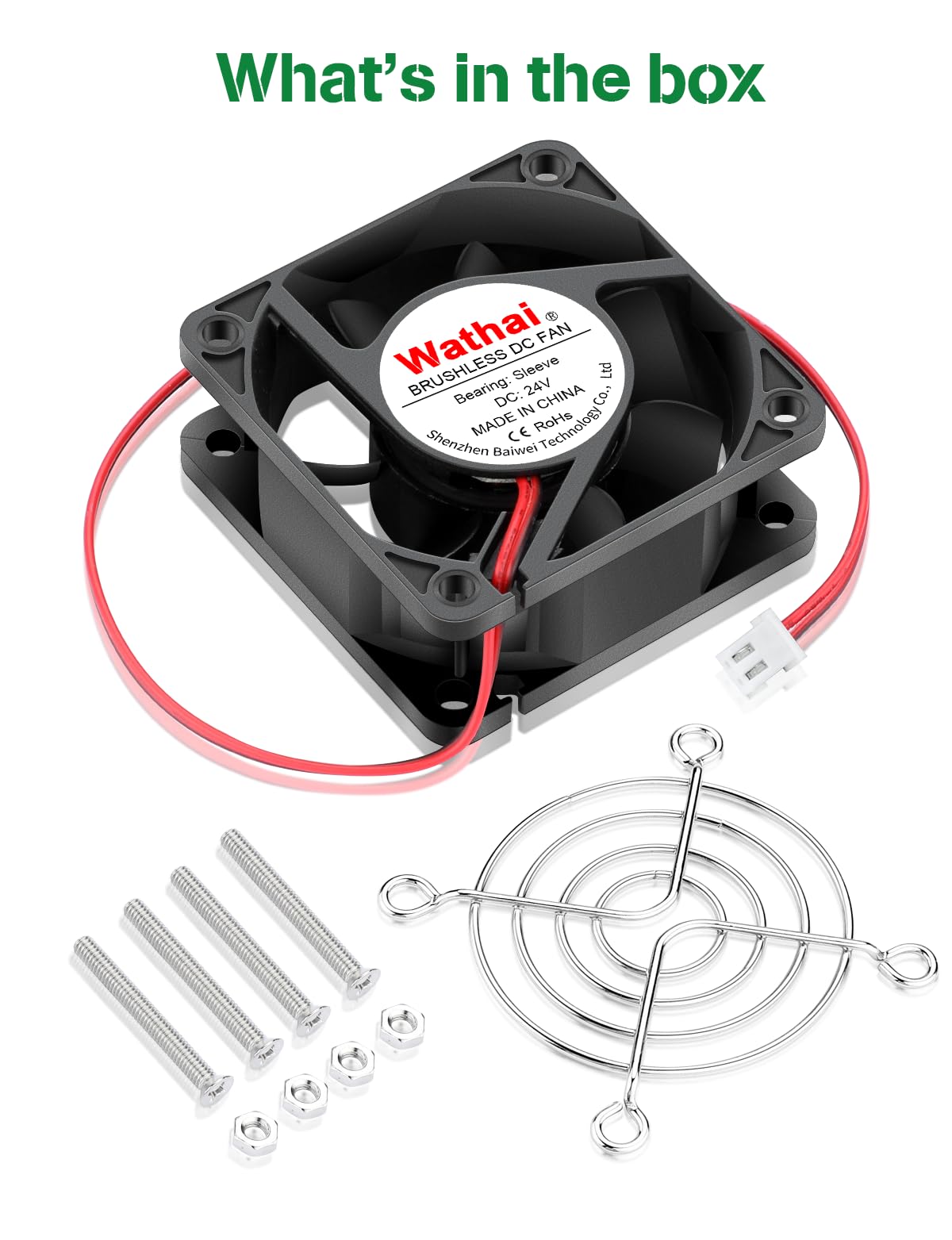 92mm X 25mm 24V DC Brushless Exhaust Fan - Dual Ball Bearing Cooler For Electronics