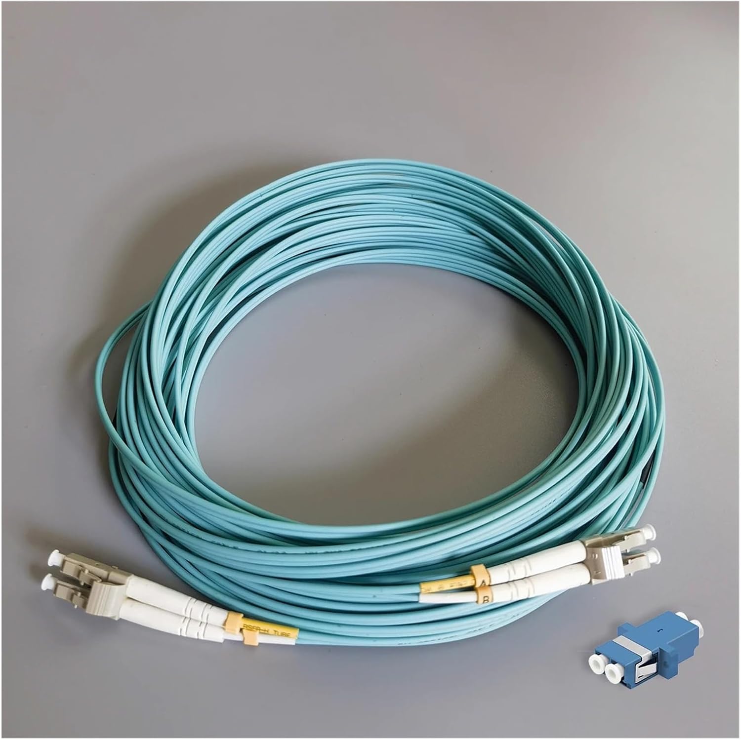 OM4 Fiber Optic Cable LC/UPC-LC/UPC Duplex Multimode LSZH 15M 2.0mm Indoor FTTR Extension Cable