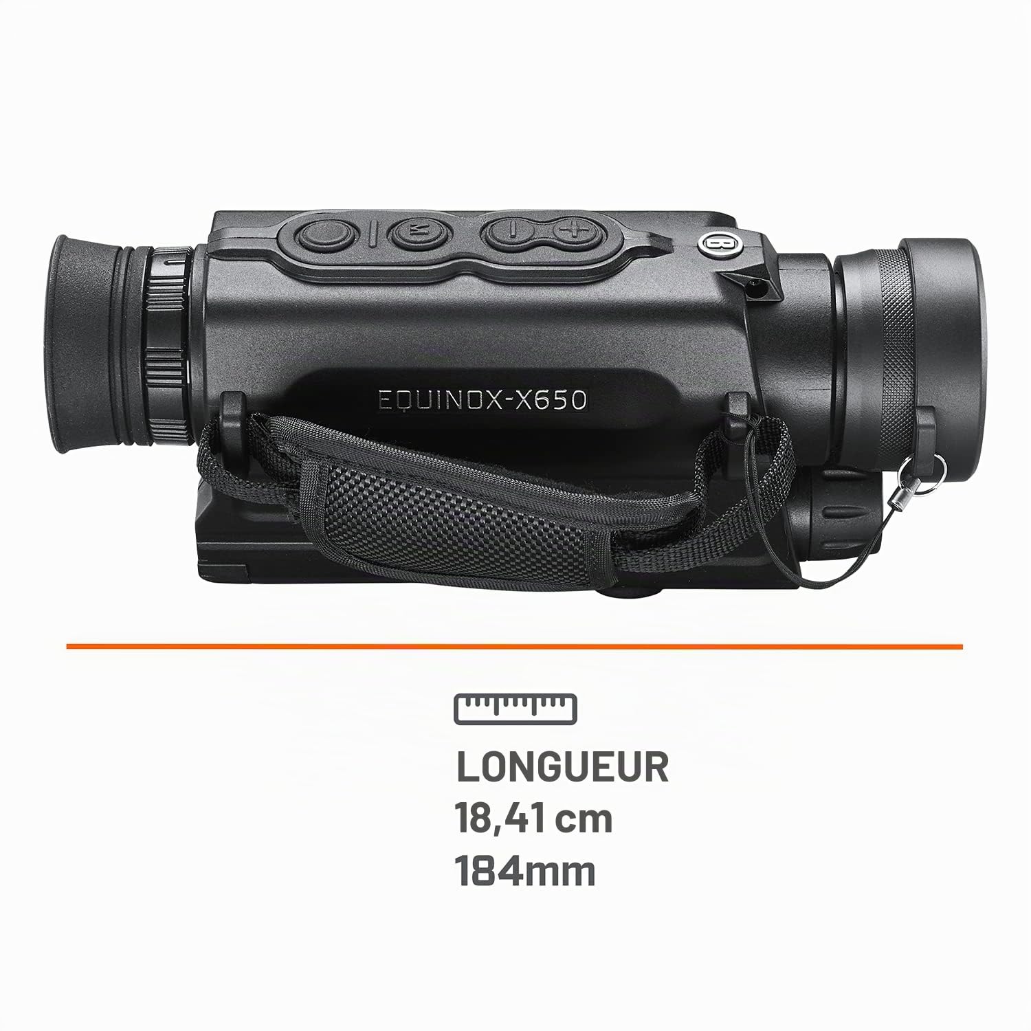 Bushnell Equinox X650 Monoculaire numérique à Vision Nocturne – Caractéristiques : Zoom, Capture d'image, Enregistrement vidéo et Couleur diurne, Technologie NV surchargée, Longue durée de Vie, EX650