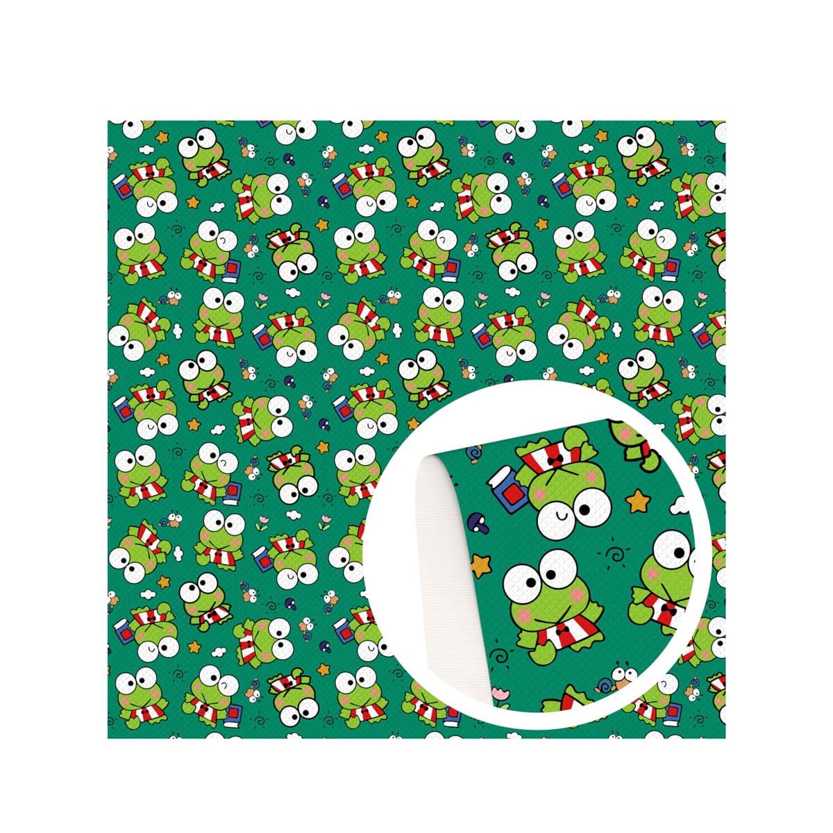 激レア！希少！けろけろけろっぴ　キルティング　はぎれ　生地　レトロ 激レア！希少！けろけろけろっぴ キルティング はぎれ 生地