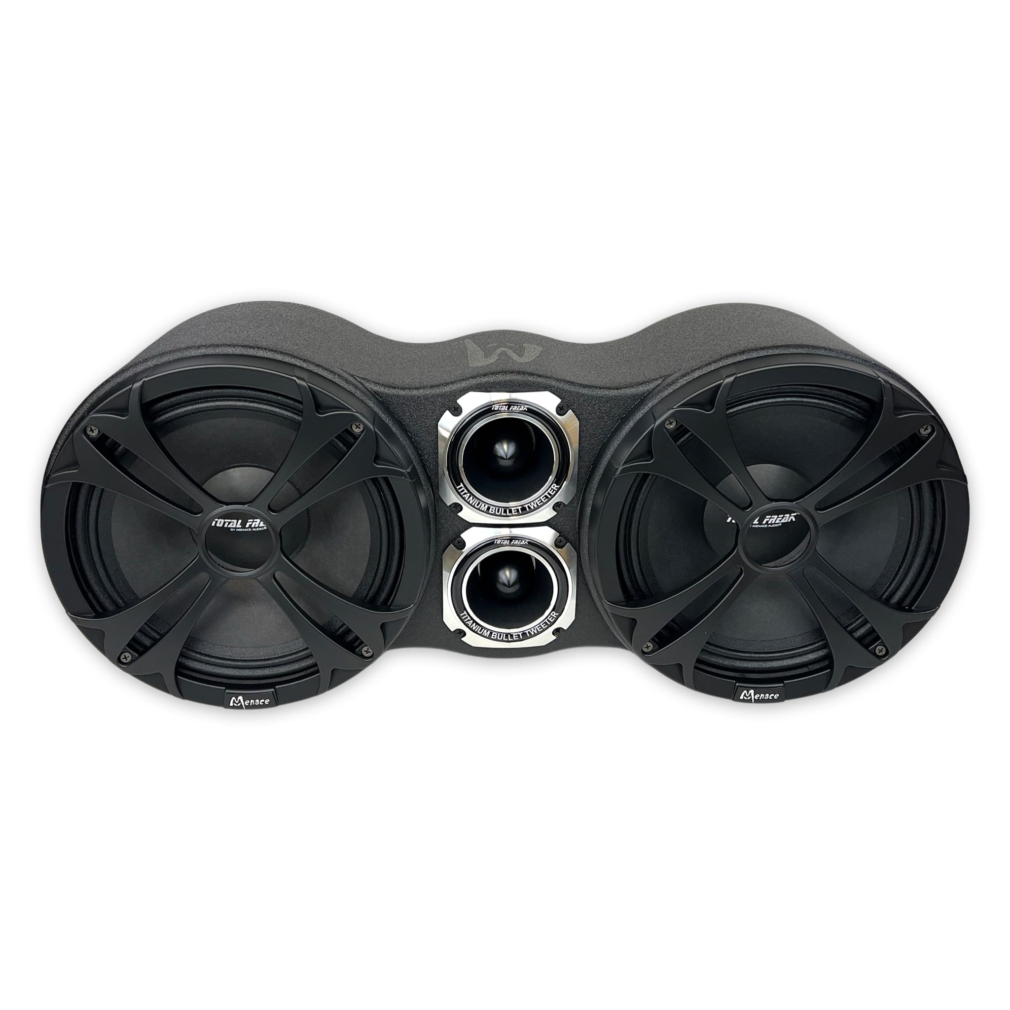 MENACE AUDIO® Dual 10" Loaded Midrange Enclosure with 4" Tweeters