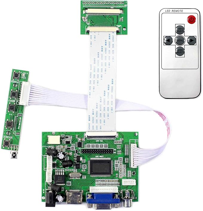 HDM I VGA 2AV LCD Controller Board For 6.2" 7" 8" 800x480 HSD062IDW1 ...
