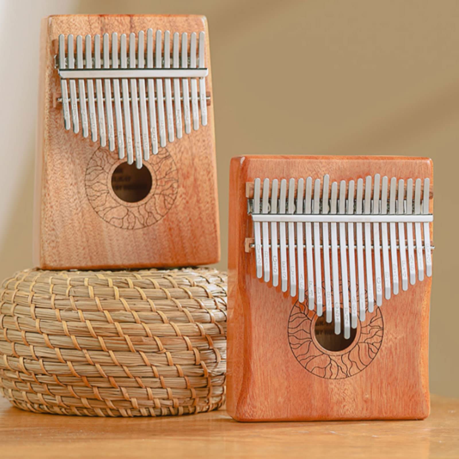 Suono Squisito Strumento Musicale Portatile per Pianoforte a 21 Tasti, Strumento Musicale a percussione per Principianti per Adulti, Regalo di Compleanno di Natale Facile da Giocare