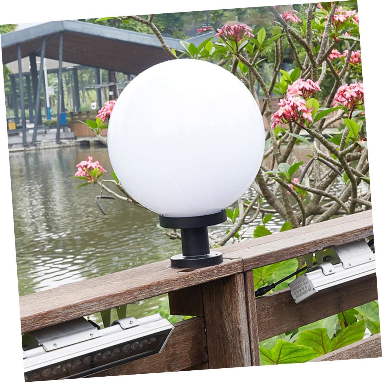 Luxshiny Acrylic Globe Lampshade Replacement Outdoor Light Cover for Gardens Courtyards and Porches Simple Easy to Install Warm Atmosphere