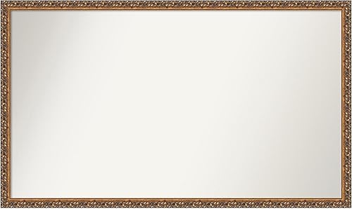 Amanti Art Espejo personalizado, espejo de baño de bronce antiguo, espejo de pared o espejo de tocador de baño sobre el fregadero (25 x 42