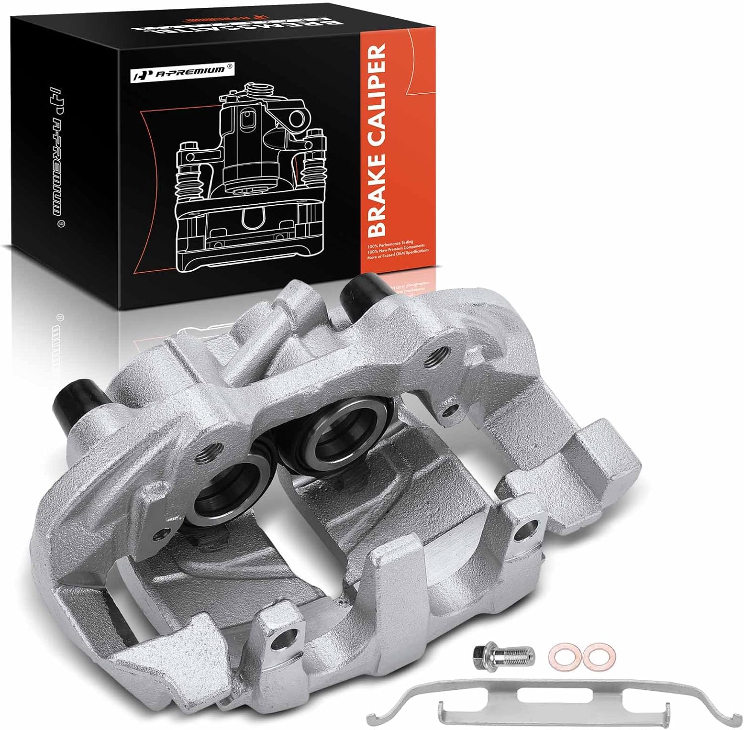 A-Premium Disc Brake Caliper Assembly with Bracket Compatible with Select Mercedes-Benz Models - E350, E500, E550, ML320, ML350, ML450, ML500, R320, R500, R350, V6 3.0L, V6 3.5L, V8 5.0L