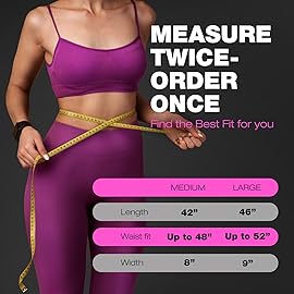 ActiveGear Waist Trainer for Women & Men - Sweat Band Waist Trimmer Belt for a Toned Look - Reinforced Trim and Extra Secure Fastening (Pink Hem, Medium: 8 x 42)