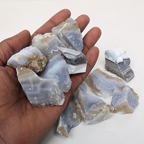 Miniatura 6 de REAL-GEMS Cristales curativos naturales en bruto para vasos, cabestres, pulido, envoltura de alambre, curación de cristales Wicca y Reiki, mezcla de