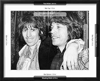 Amazon.com: ART.COM Wall Photo Keith Richards and Mick