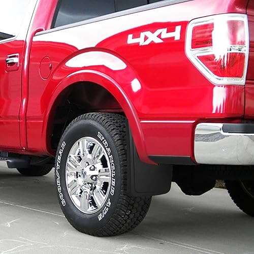 Miniatura 7 de DNA MOTORING WFMK-002 Barro Guard Splash Flap [para Ford F150 15-18 sin moldeado de labio de rueda OE]