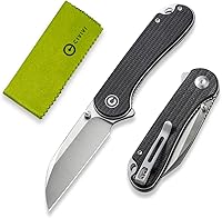 Vista 9 de CIVIVI Cuchillo de bolsillo - Elementum Cuchillo plegable con hoja Wharncliffe Nitro-V de 2.97 pulgadas, mango G10, ideal para regalo EDC al aire