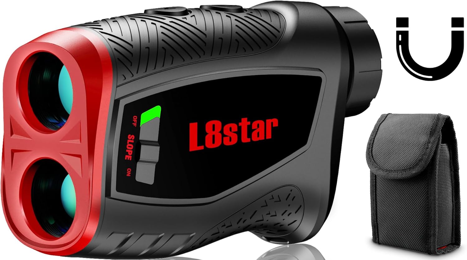 L8star Golf Range Finder Review | Golf Accessories L8star Golf Range Finder with Magnetic Strip, 800 Yards Golf Rangefinder with Slope, High-Precision Fast Flagpole Lock with Pulse Vibration Slope Laser Range Finder for Golf,Hunting (Black)